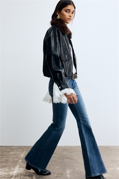 Расклешенные низкие джинсы 1239854006