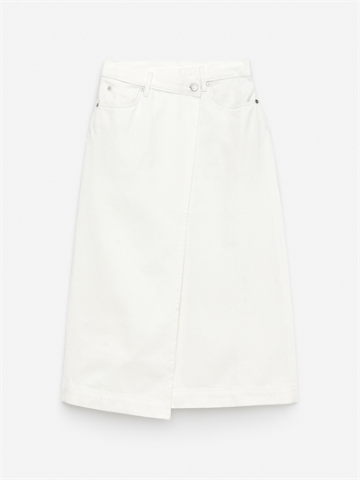 Джинсовая юбка-обертывание 1243921006