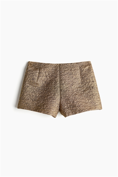 Мини-шорты с мерцающим жаккардовым плетением 1253176001