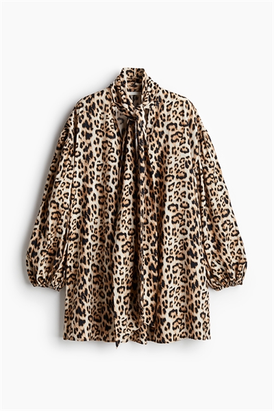 Мини-платье с вырезом на завязках 1275245001