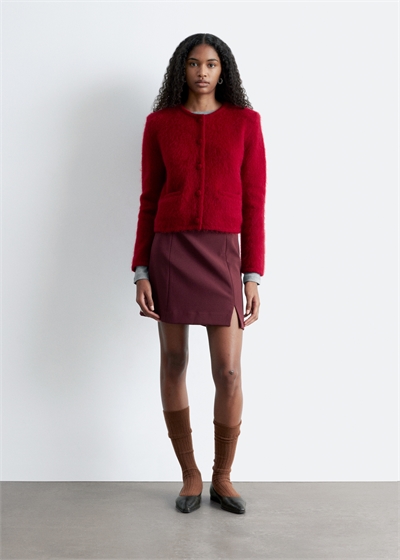 Мини-юбка с высокой талией 1237553007