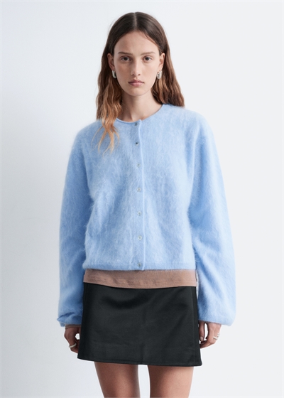 Вязаный кашемировый кардиган 1286679006