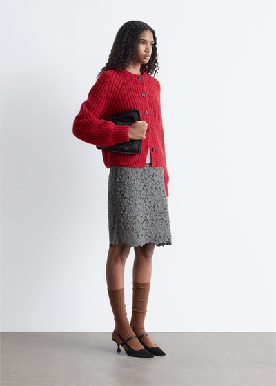 Кардиган с рукавами-баллонами 1301567003