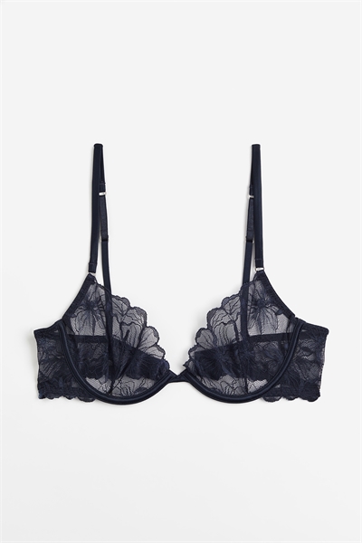 Кружевной бюстгальтер без подкладки с завязками 1198702009