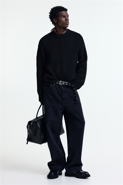 Джемпер в рубчик свободного покроя 1305291004