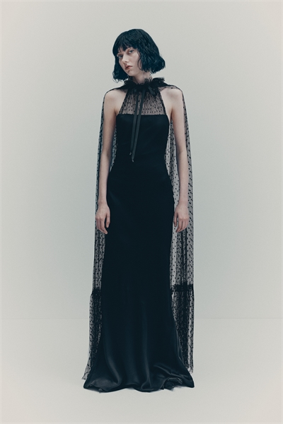 Платье с накидкой из сетки 1309071001