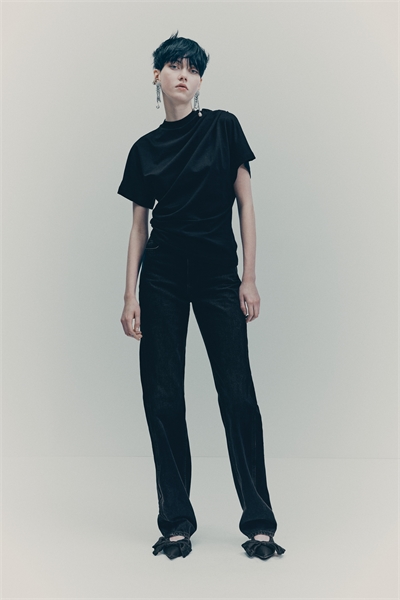 Драпированная футболка 1309078001