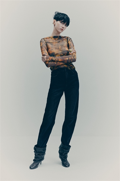 Топ из драпированной сетки 1309081001