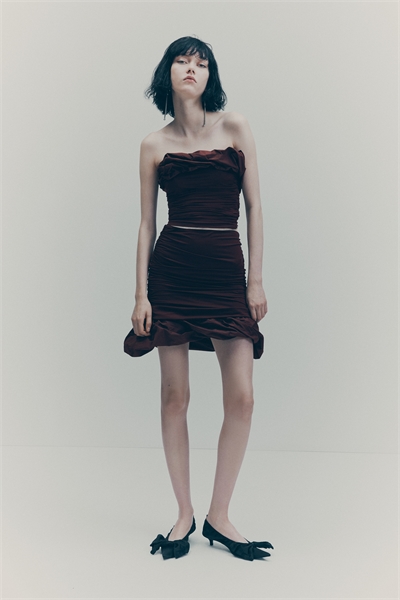 Драпированная юбка 1309083001