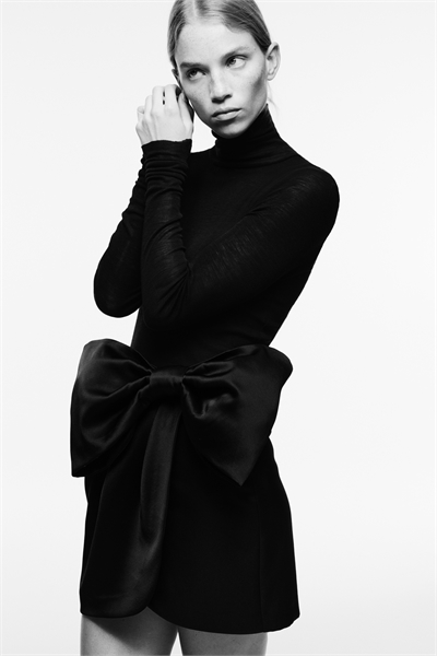 Атласная юбка с декором в виде банта 1311060001