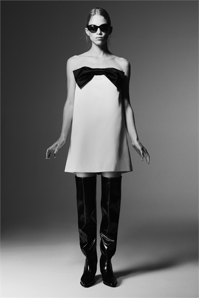 Платье-бандо с бантом спереди 1318155002