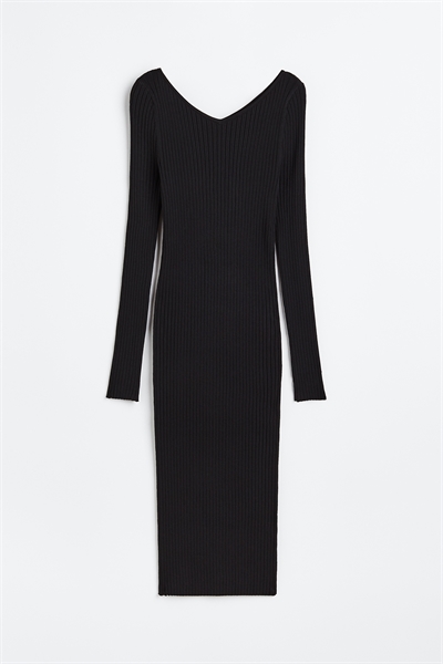 Платье-бодикон из трикотажа в рубчик 1106955001