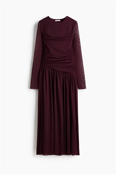 Платье из драпированной сетки 1323907003