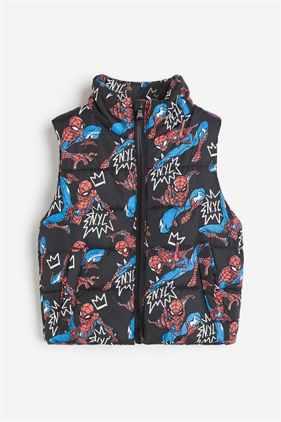 Пуховик с принтом 1187557003