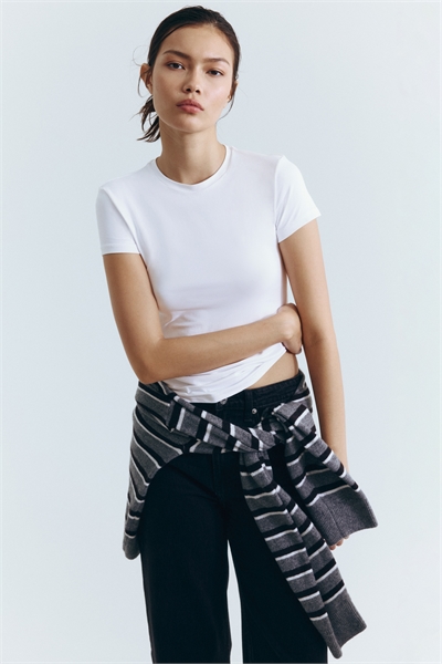 Облегающая футболка из микрофибры 1142908008