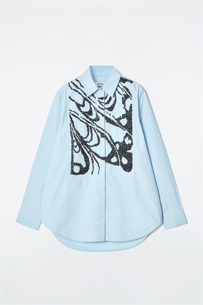 Расслабленная рубашка с украшением 1254108001