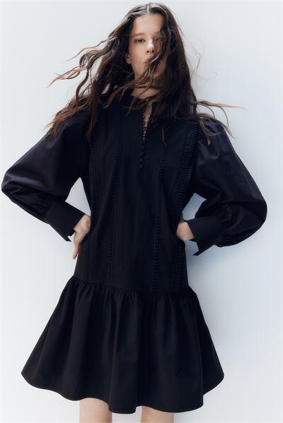 Платье с отделкой пико 1273004001