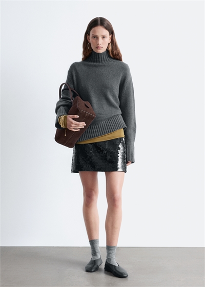 Джемпер с водолазкой из кашемира 1286678002