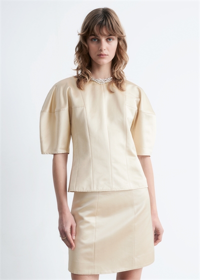 Мини-юбка из атласа 1315045002