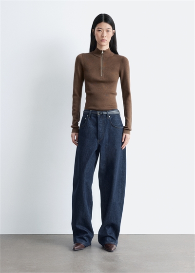 Джинсы с бочкообразными штанинами 1283788011