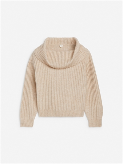 Джемпер с ребристой отделкой на плечах 1256982002