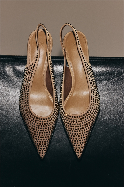 Украшенные стразами туфли с заниженной спиной 1304329002