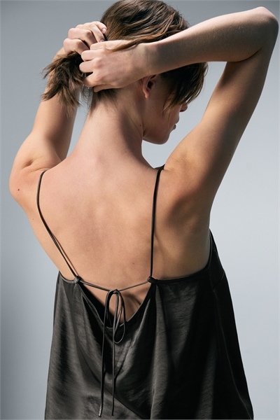 Пижамный топ из выстиранного атласа 1311764001