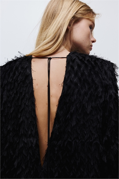 Платье с бахромой 1314343001