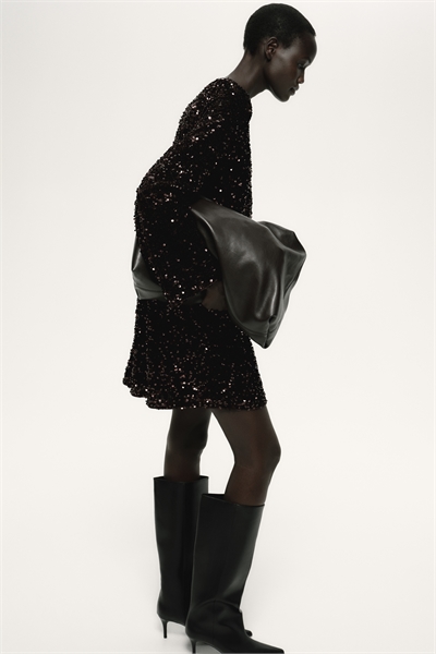 Мини-платье с блестками 1320081001