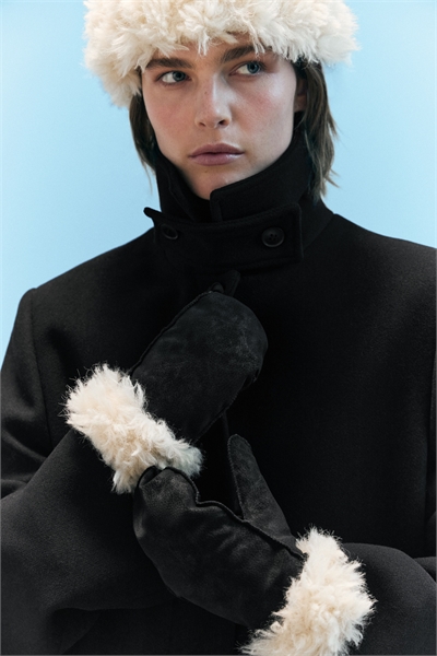 Варежки с подкладкой из искусственного меха 1299343001