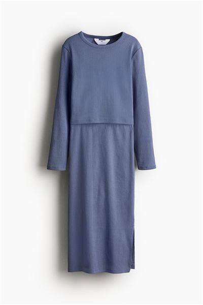 Комплект из двух частей: топ и юбка с ребристой отделкой 1227554007