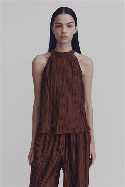 Топ без рукавов из кринклида 1330568001