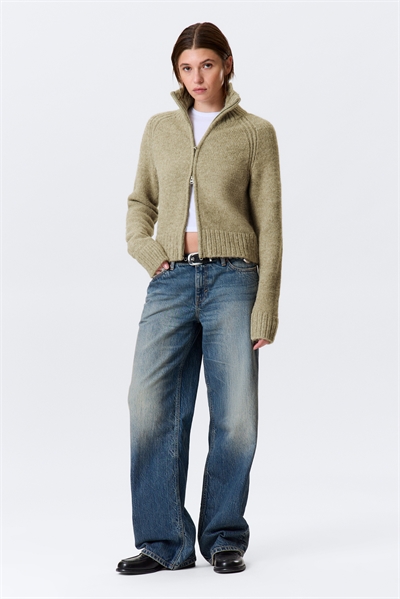 Кардиган на молнии из мягкого трикотажа 1303834009