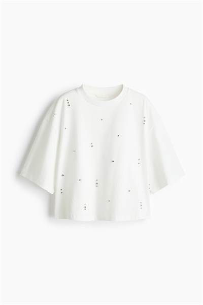 Футболка с украшением из страз 1331946002