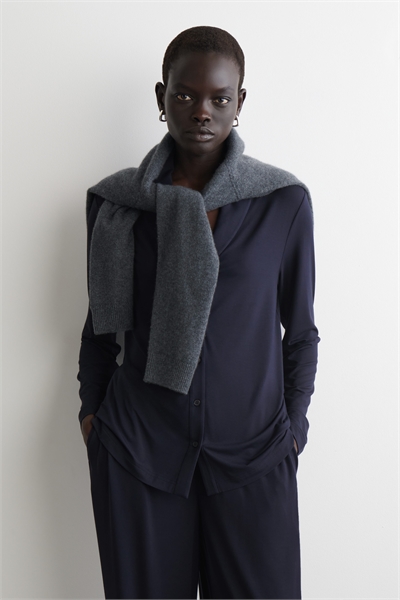 Кардиган из джерси с шалевым воротником 1308363001