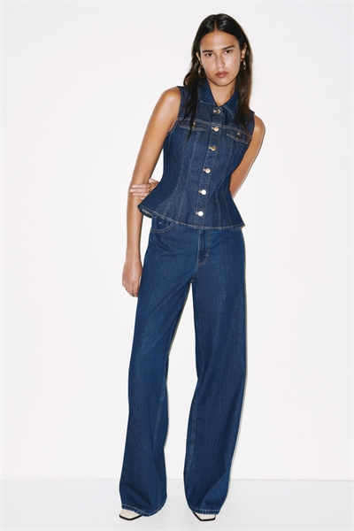 Широкие ультравысокие джинсы 1308275004