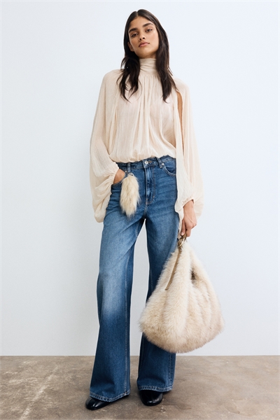 Широкие ультравысокие джинсы 1308275008