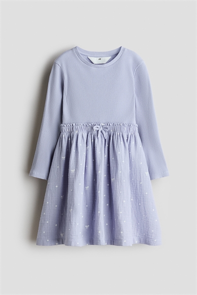 Платье из ребристого хлопка 1324818002