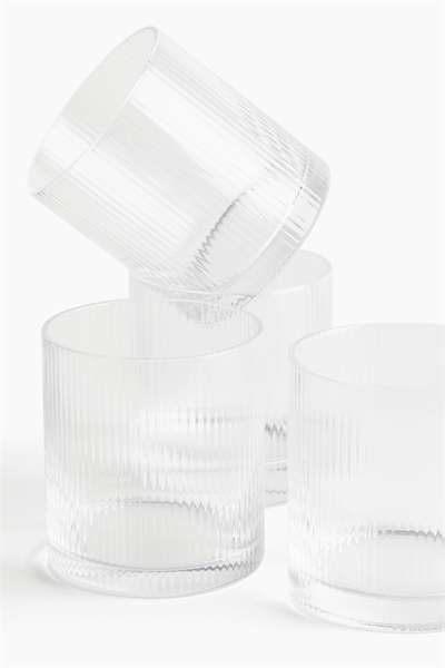 Рифленые стаканы в упаковке из 4 штук артикул 1306225004