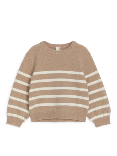 Вязаный джемпер с интарсией 1241959004