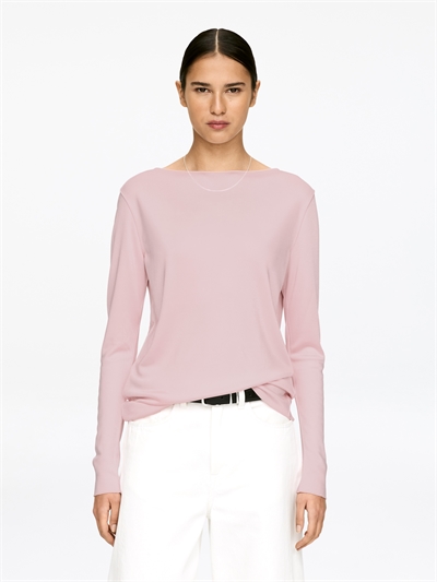 Атласный топ с вырезом-лодочкой 1309919003