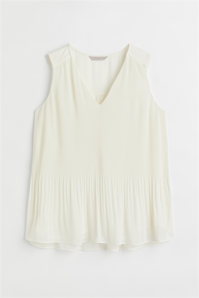 Плиссированный шифоновый топ 1070001002