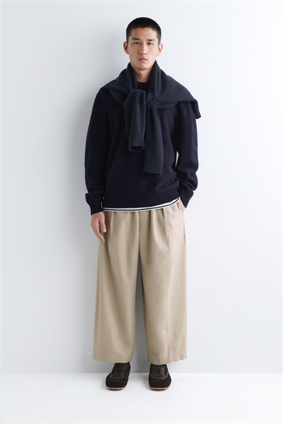 Хлопковые брюки с бочкообразными ногами 1325359002