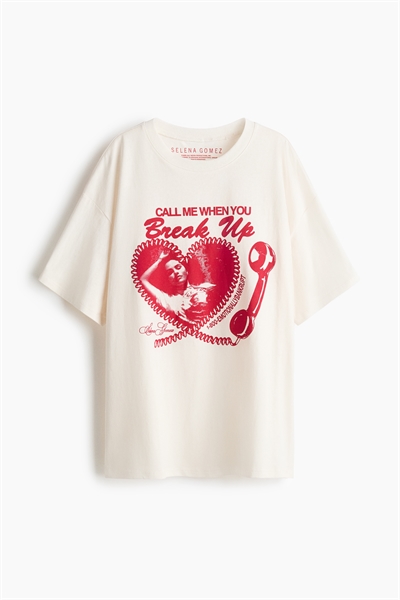 Футболка с принтом в стиле оверсайз 1296052027