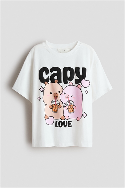 Футболка с принтом хлопковая 1263226060