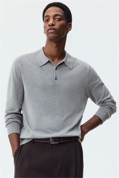 Рубашка-поло из тонкого трикотажа Regular Fit 1286502009