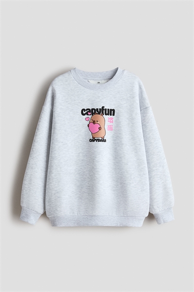 Толстовка оверсайз с принтом и мотивом 1305494031