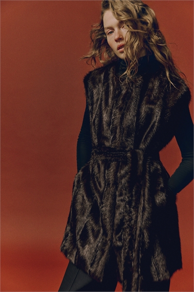 Жилетка с завязывающимся поясом 1310319001