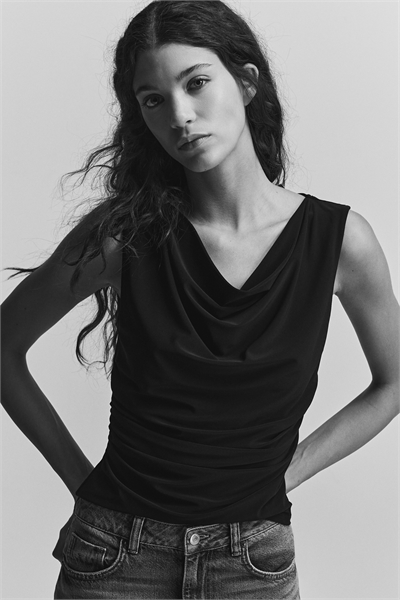 Жилет из драпированного трикотажа 1316782002