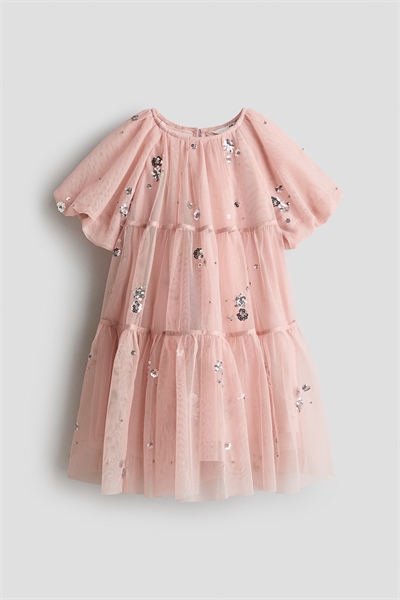 Платье из тюля с блестками 1320767001